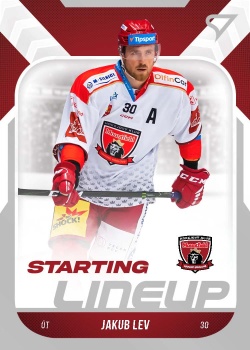 Jakub Lev Hradec Kralove Tipsport ELH 2022/23 SportZoo 2. serie Starting LINEUP #SL-29